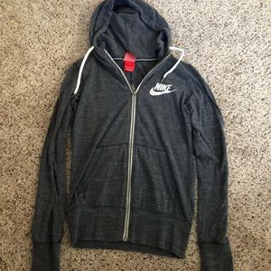 Gray Nike zip up size XS